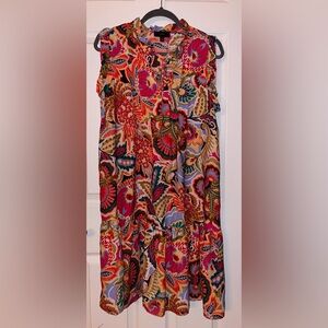 Maia Multicolor Floral Paisley Sleeveless Dress NWT Size 12